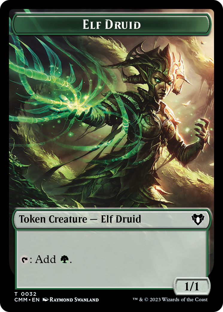 Elf Druid Token [Commander Masters Tokens]