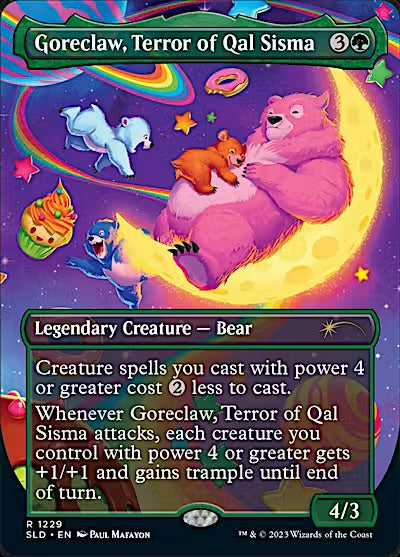 Goreclaw, Terror of Qal Sisma (Borderless) [Secret Lair Drop Series]