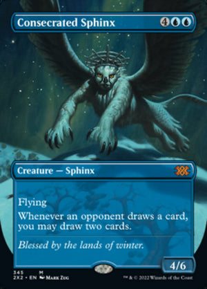 Image 393: Consecrated Sphinx (Borderless Alternate Art) [Double Masters 2022]