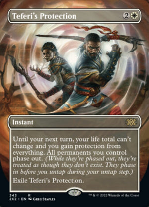 Image 395: Teferi's Protection (Borderless Alternate Art) [Double Masters 2022]