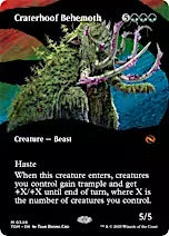 Craterhoof Behemoth (Borderless) [Tarkir: Dragonstorm]