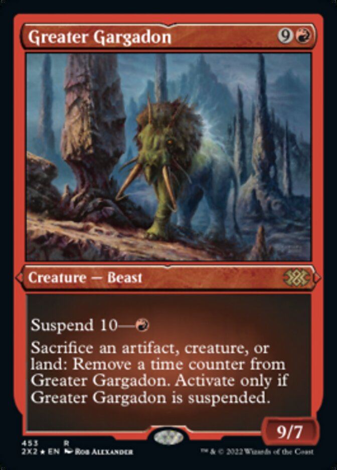 Greater Gargadon (Foil Etched) [Double Masters 2022]