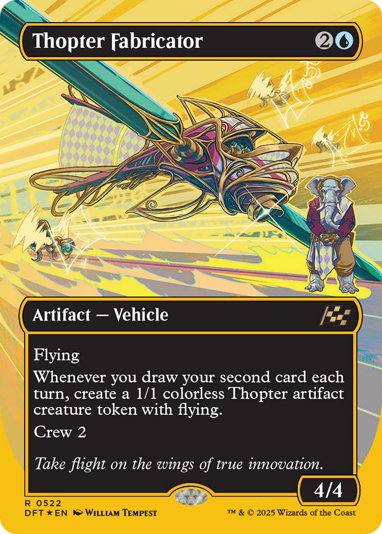 Thopter Fabricator (Borderless) (First-Place Foil) [Aetherdrift]