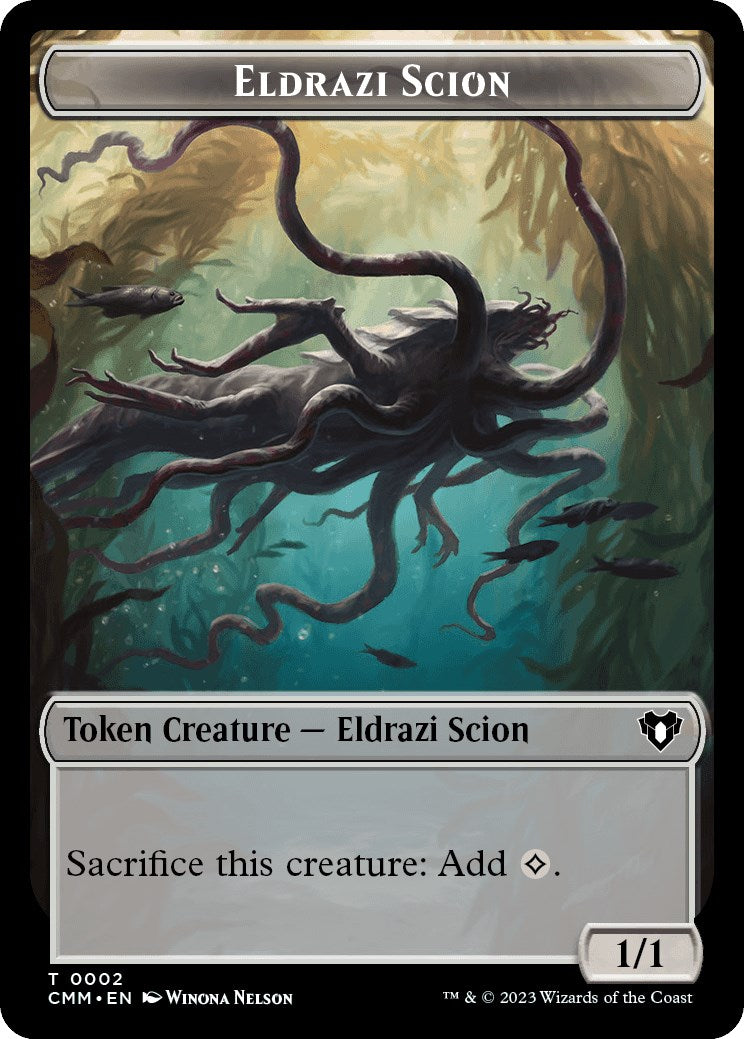 Eldrazi Scion // Construct (0042) Double-Sided Token [Commander Masters Tokens]