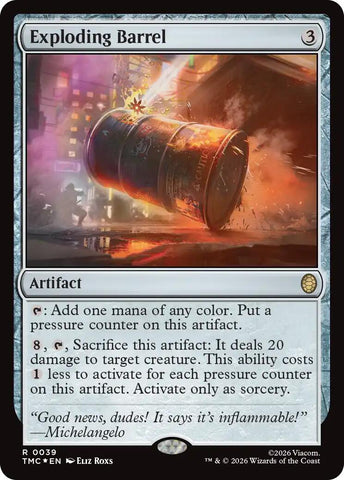 Exploding Barrel (Surge Foil) [Teenage Mutant Ninja Turtles Commander]