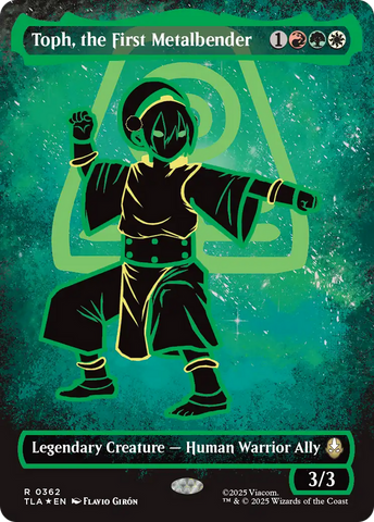 Toph, the First Metalbender (Borderless) (Neon Ink Foil) [Avatar: The Last Airbender]