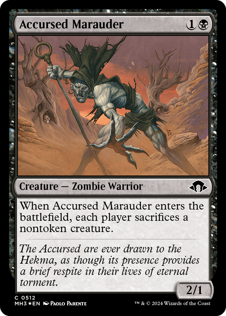 Accursed Marauder (Ripple Foil) [Modern Horizons 3]