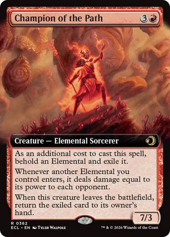 Champion of the Path (Extended Art) [Lorwyn Eclipsed]