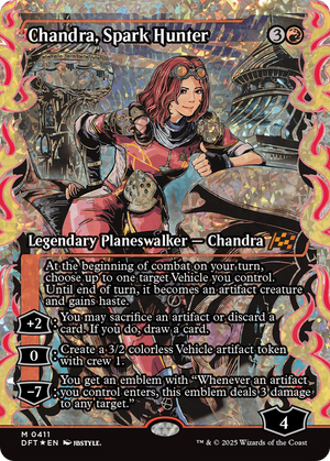 Image 17: Chandra, Spark Hunter (Showcase) (Fracture Foil) [Aetherdrift]