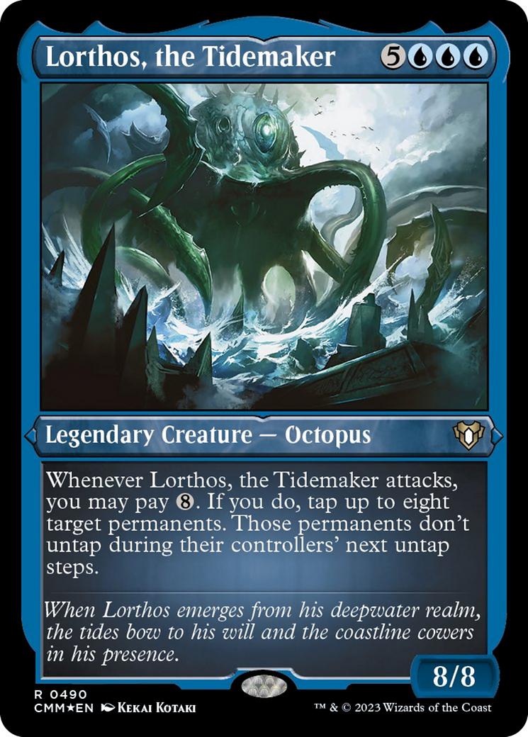 Lorthos, the Tidemaker (Foil Etched) [Commander Masters]