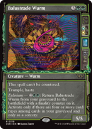 Balustrade Wurm (Showcase) [Duskmourn: House of Horror]