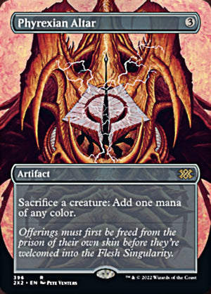 Image 388: Phyrexian Altar (Borderless Alternate Art) [Double Masters 2022]