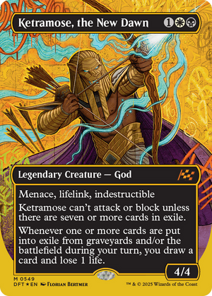 Image 19: Ketramose, the New Dawn (Borderless) (First-Place Foil) [Aetherdrift]