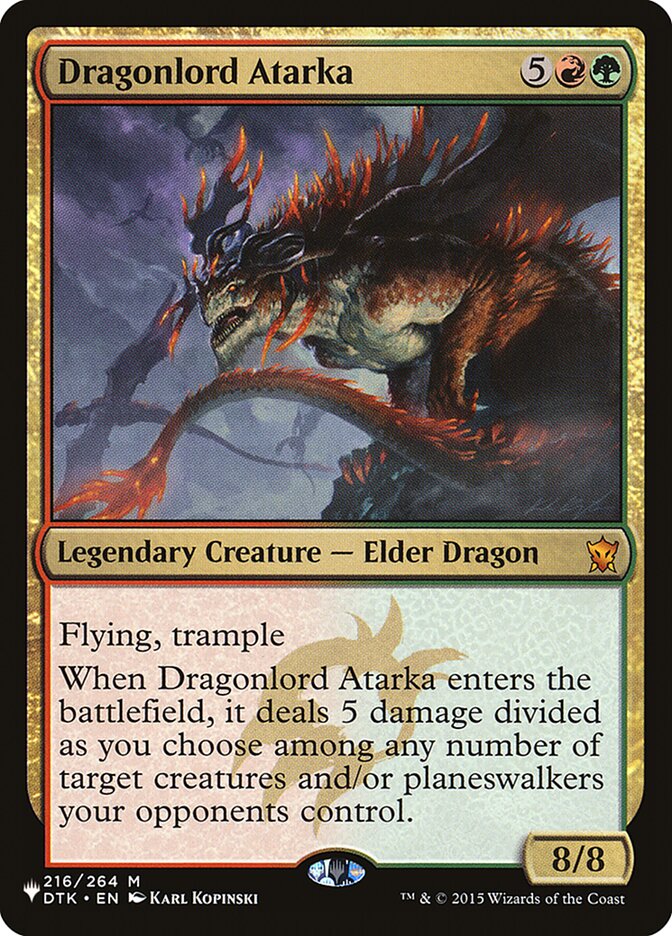 Dragonlord Atarka [The List]