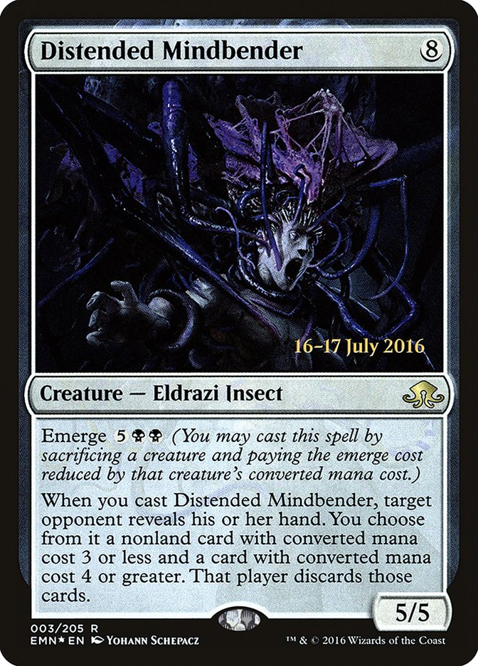 Distended Mindbender  (Prerelease) [Eldritch Moon Prerelease Promos]