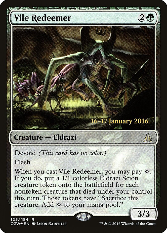 Vile Redeemer (Prerelease) [Oath of the Gatewatch Prerelease Promos]