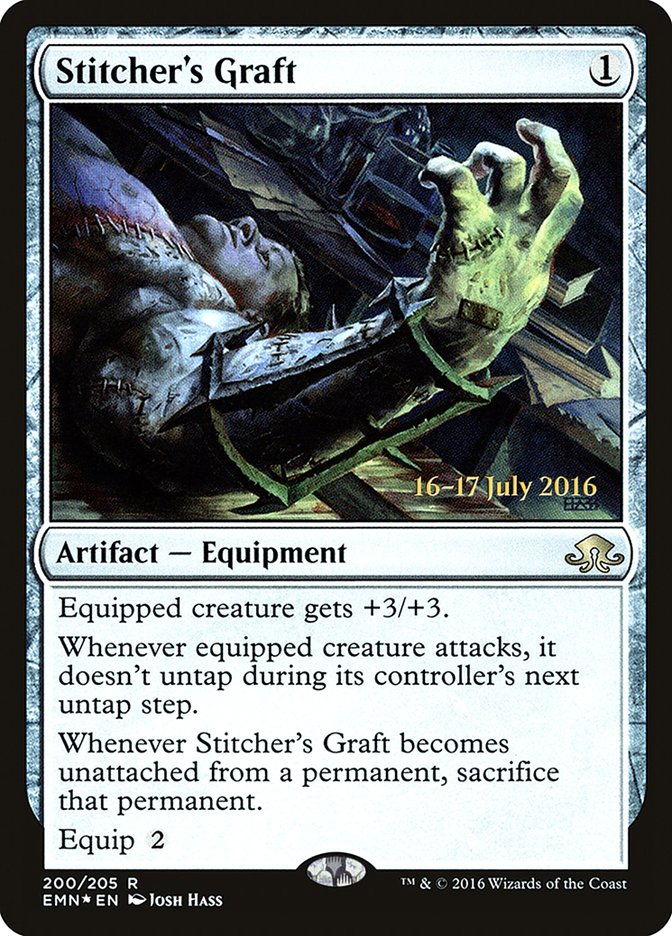 Stitcher's Graft  (Prerelease) [Eldritch Moon Prerelease Promos]