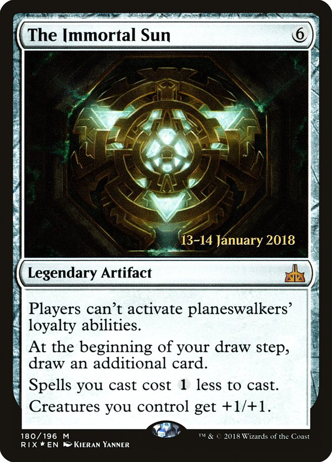 The Immortal Sun (Prerelease) [Rivals of Ixalan Prerelease Promos]