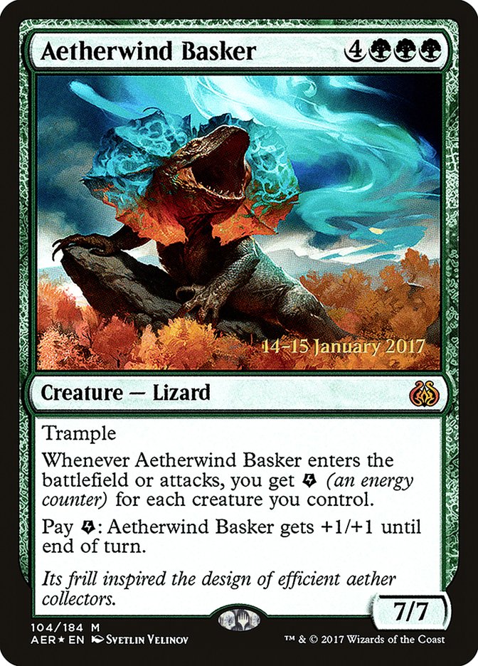 Aetherwind Basker  (Prerelease) [Aether Revolt Prerelease Promos]