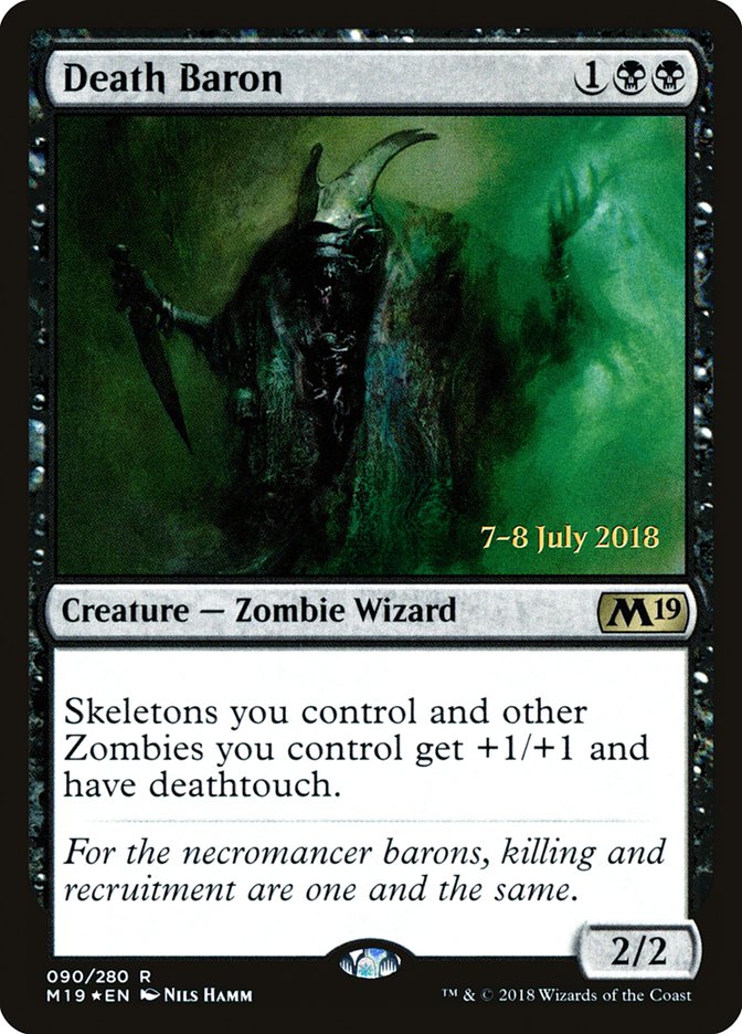 Death Baron  (Prerelease) [Core Set 2019 Prerelease Promos]