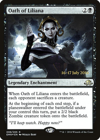Oath of Liliana  (Prerelease) [Eldritch Moon Prerelease Promos]