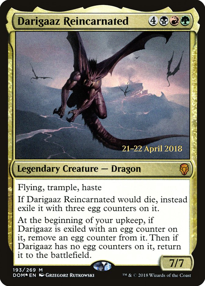 Darigaaz Reincarnated  (Prerelease) [Dominaria Prerelease Promos]