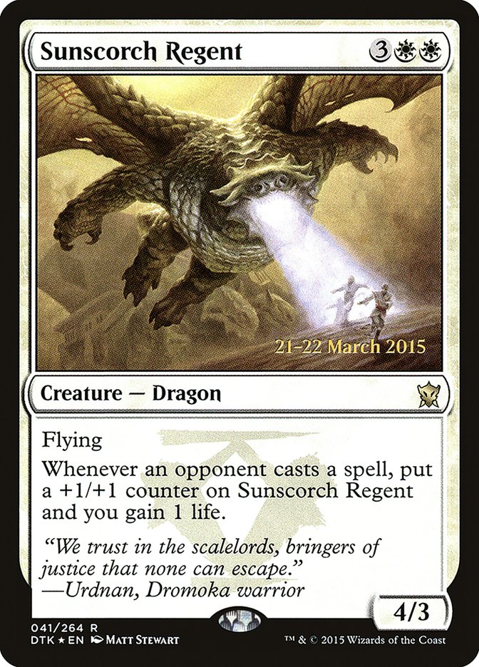 Sunscorch Regent  (Prerelease) [Dragons of Tarkir Prerelease Promos]