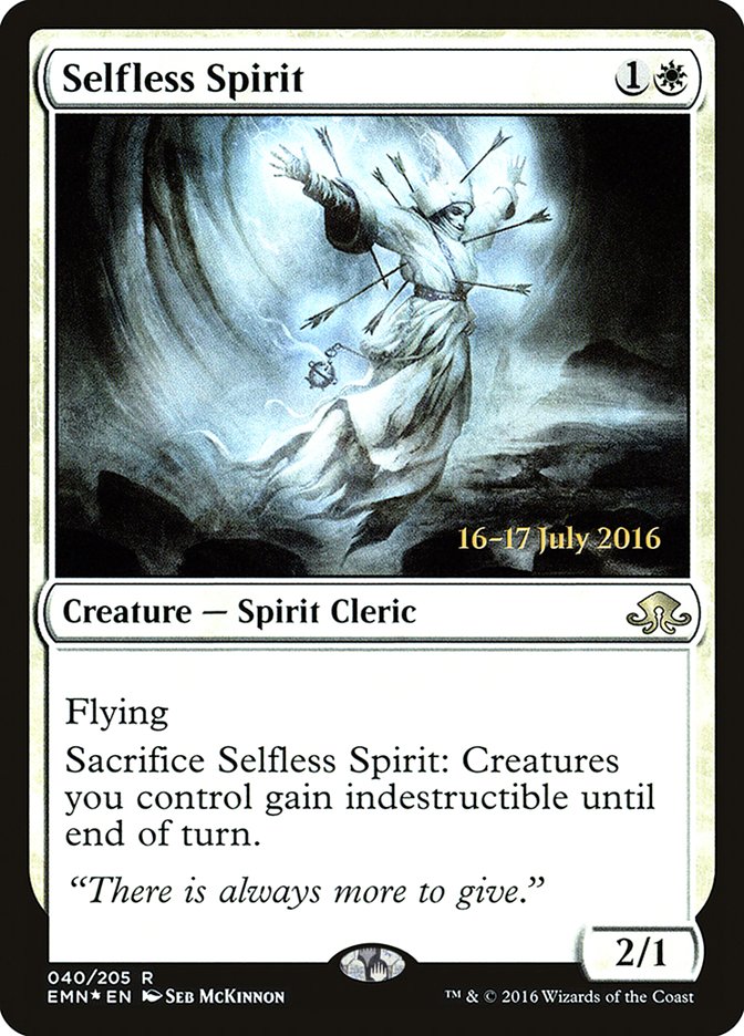 Selfless Spirit  (Prerelease) [Eldritch Moon Prerelease Promos]
