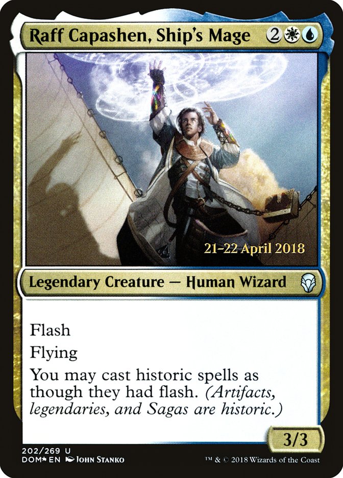 Raff Capashen, Ship's Mage  (Prerelease) [Dominaria Prerelease Promos]