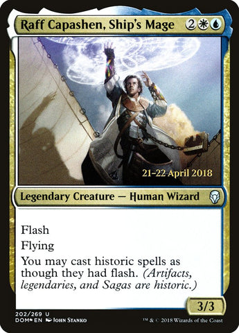 Raff Capashen, Ship's Mage  (Prerelease) [Dominaria Prerelease Promos]