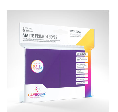 Gamegenic Matte Prime Sleeves Purple