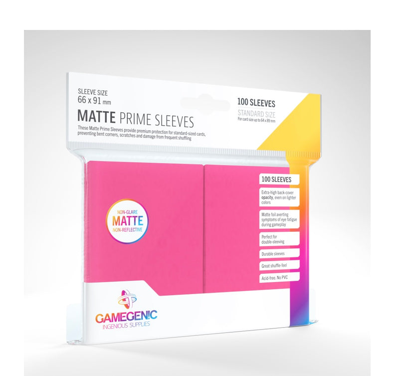 Gamegenic Matte Prime Sleeves Pink