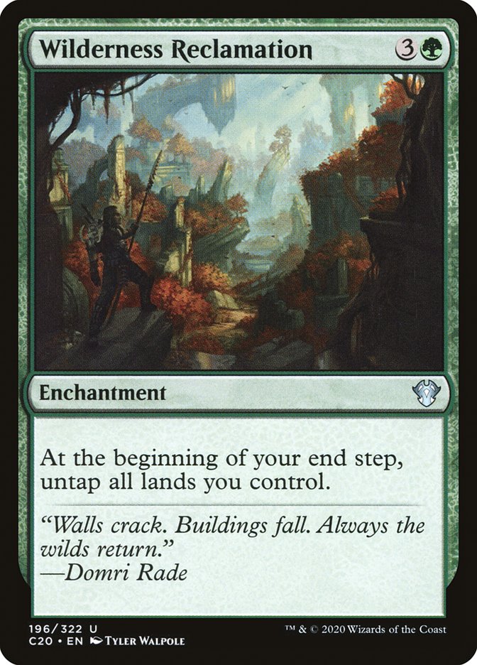 Wilderness Reclamation [Commander 2020]