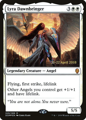 Lyra Dawnbringer  (Prerelease) [Dominaria Prerelease Promos]