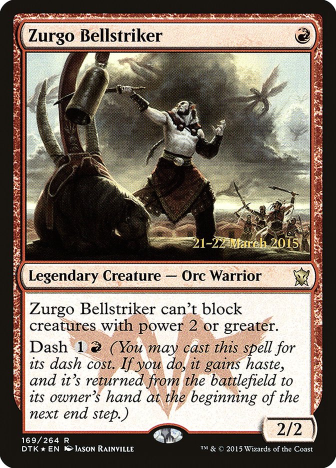 Zurgo Bellstriker  (Prerelease) [Dragons of Tarkir Prerelease Promos]