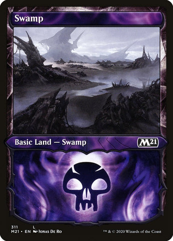 Swamp (#311) (Showcase) [Core Set 2021]