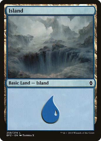 Island (#259a) [Battle for Zendikar]
