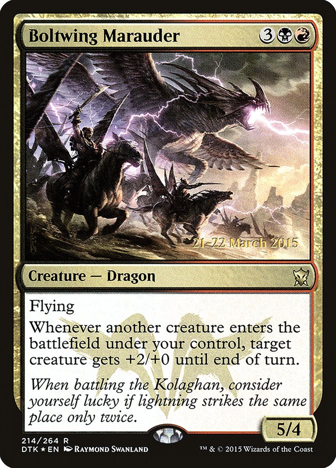Boltwing Marauder  (Prerelease) [Dragons of Tarkir Prerelease Promos]