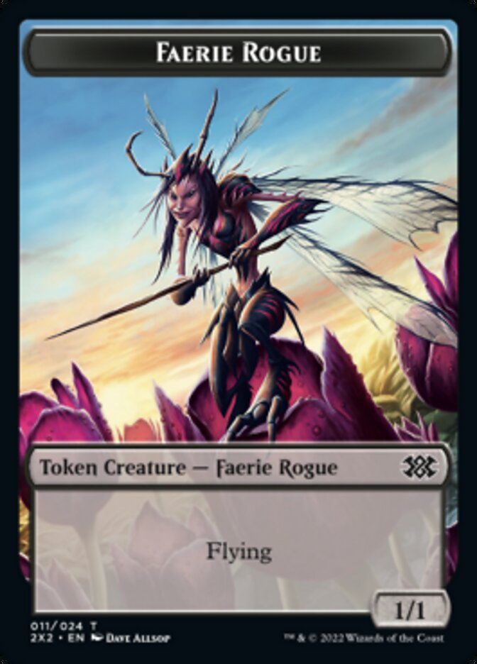 Faerie Rogue // Angel Double-sided Token [Double Masters 2022 Tokens]