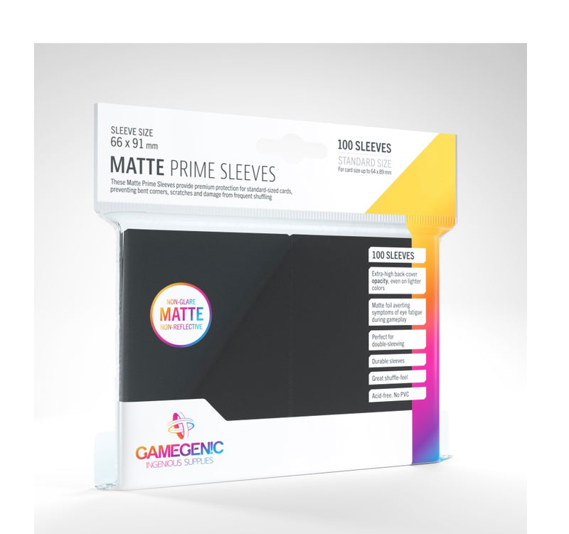 Gamegenic Matte Prime Sleeves Black