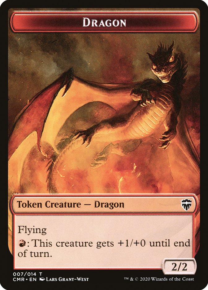 Dragon // Horror Token [Commander Legends Tokens]