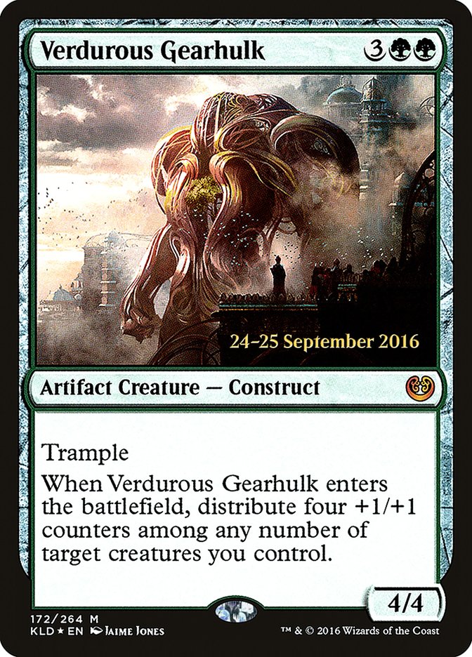 Verdurous Gearhulk  (Prerelease) [Kaladesh Prerelease Promos]