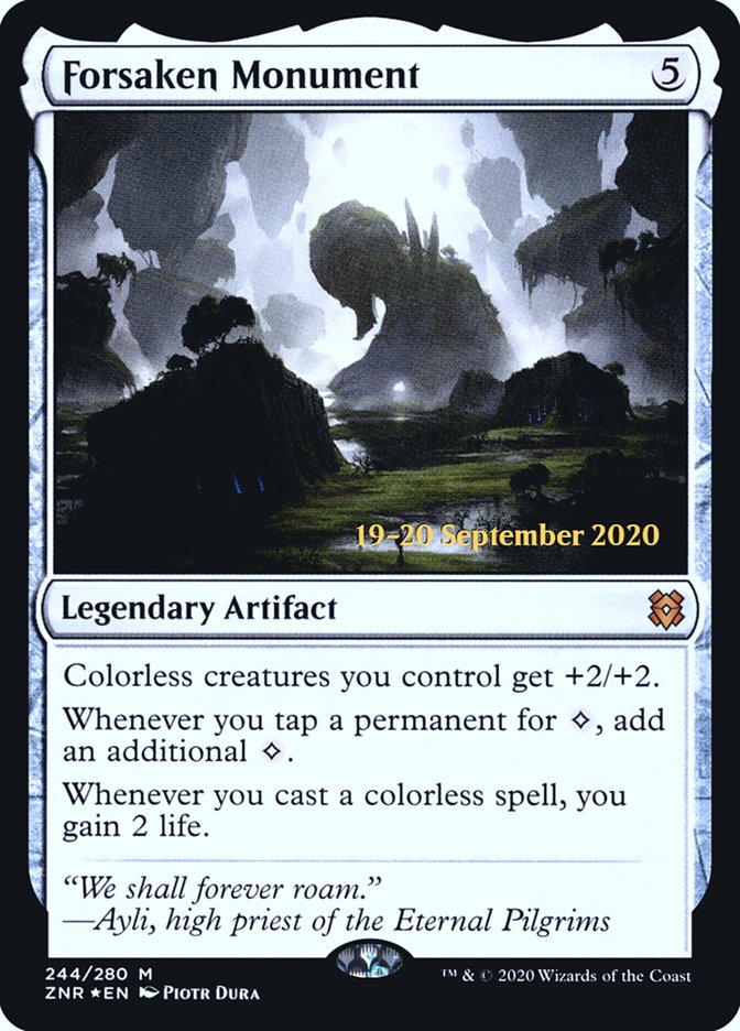 Forsaken Monument  [Zendikar Rising Prerelease Promos]