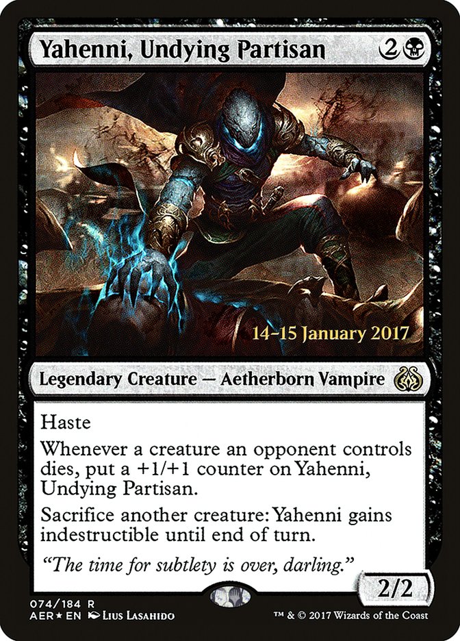 Yahenni, Undying Partisan  (Prerelease) [Aether Revolt Prerelease Promos]