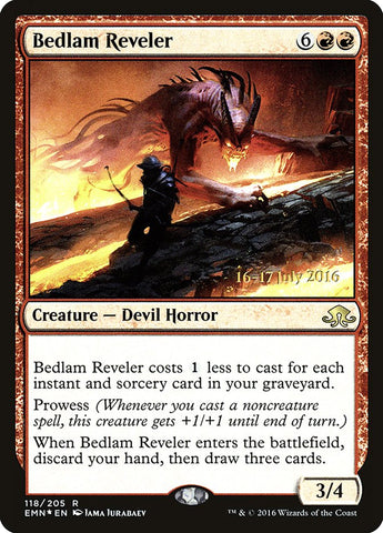 Bedlam Reveler  (Prerelease) [Eldritch Moon Prerelease Promos]