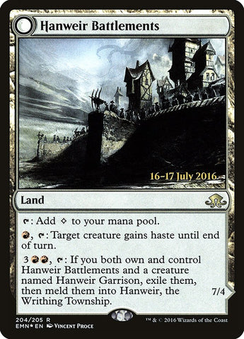 Hanweir Battlements  (Prerelease) [Eldritch Moon Prerelease Promos]