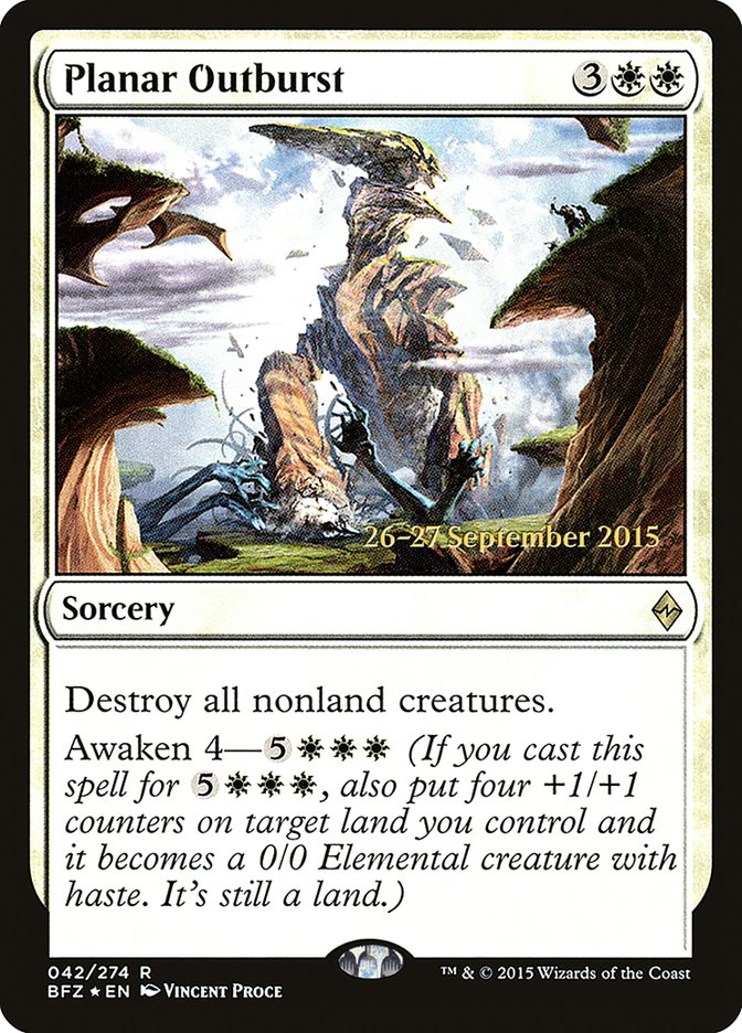 Planar Outburst  (Prerelease) [Battle for Zendikar Prerelease Promos]