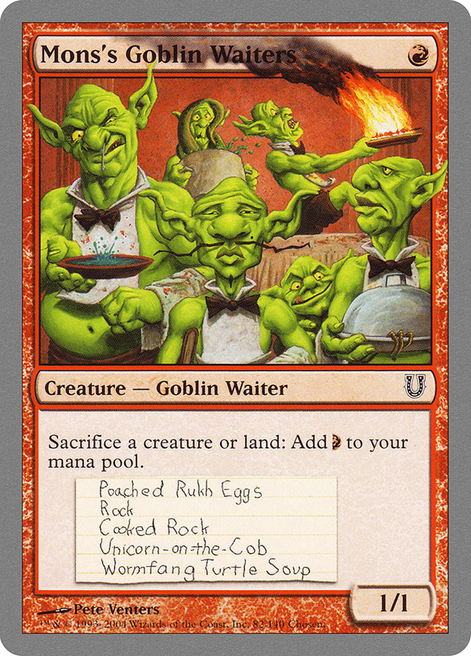 Mons's Goblin Waiters [Unhinged]