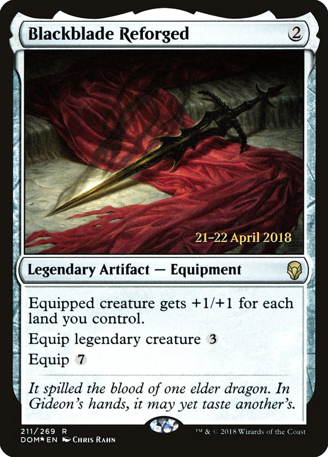 Blackblade Reforged  (Prerelease) [Dominaria Prerelease Promos]