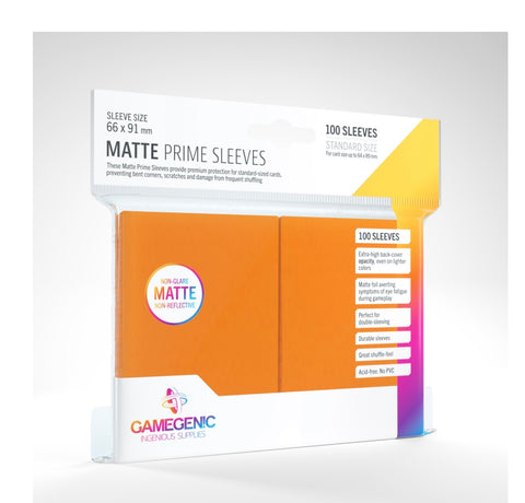 Gamegenic Matte Prime Sleeves Orange